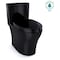 Toto Aquia IV One-Piece Elongated Dual Flush 1.28 and 0.9 GPF Universal Height Ebony MS646124CEMFN#51 - alternate 1